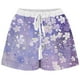 thumbnail image 5 of Mujeres Pantalones Cortos con Bolsillos Impresos Detalle Vendaje, Casual Y Suelto Ajuste Pantalones Cortos de las Mujeres para el Verano, 5 of 5