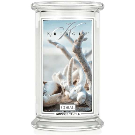 CORAL Large 2-Wick 22 oz 100 Hour Jar by Kringle Candles