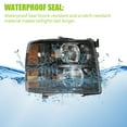 thumbnail image 6 of Headlight Assembly for 2007-2014 Silverado Pair Chrome Housing Amber, 1Pair, 6 of 10