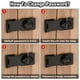 thumbnail image 5 of Cerraduras de hasp de contraseña, cerradura de combinación para puertas de gabinete, pestillo de puerta de granero para gabinetes, puerta de granero, negro, 5 of 6