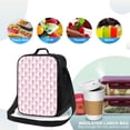 thumbnail image 4 of Disketp Flamingo On Checkered Bolsa Térmica Estampada para Almuerzo, Lonchera para Hombres y Mujeres Adultos, 4 of 7