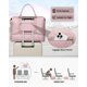 thumbnail image 5 of Bolsa de fin de semana FIUAIE para mujer con compartimento para zapatos, color rosa, 5 of 7