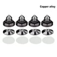 thumbnail image 3 of ziyahi 4PCS Speakers Stand Spikes Stand turntable mat speaker Loudspeaker floor Shockproof floor speaker Box Nails Pads Alloy Black, 3 of 9