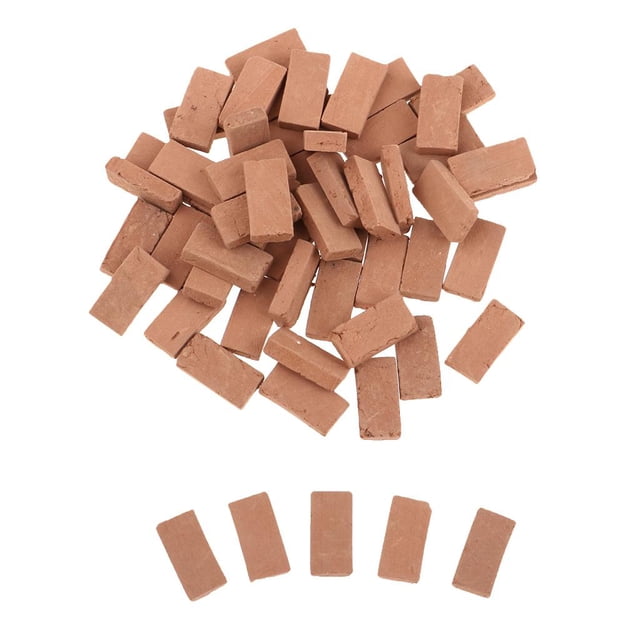 Juguete Modelo de Rojo de Simulación 1/35 para Construcción de Pared de de Arena 1,1X0,6 Cm Hugo Mini juguete de ladrillos rojos