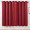 thumbnail image 2 of VCNY Home Neil Red Solid Grommet Blackout Curtain Panel, 52" x 63", 2 of 5