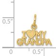 thumbnail image 2 of 10K Or Jaune Charme J'aime Mon Grand-Père, 2 of 2
