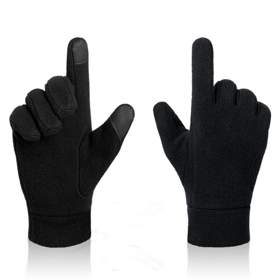 OZERO Winter Touchscreen Gloves for Men Women, Thermal Polar Fleece Warm Outdoor Gloves for Running Driving Hiking Cycling Medium