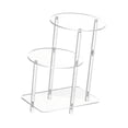thumbnail image 4 of jifeng Acrylic Display Risers Clear Acrylic Side Table for Living Room Kitchen Home Round, 4 of 9
