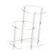 thumbnail image 4 of Aprílico altismo acrílico Mesa lateral de acrílico Organizador de ensamblaje fácil Tabla final minimalista 3 Nivel para el baño Toyadores de cocina de Redondo, 4 of 8