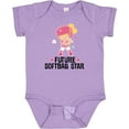 thumbnail image 3 of Inktastic Future Softball Star Girl Girls Baby Bodysuit, 3 of 5