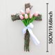 thumbnail image 2 of Decoraciones de Pascua, adornos de Pascua, regalos de Pascua, corona de Pascua, tulipanes artificiales, decoración para colgar en la puerta, novedades de primavera/verano, colgador de puerta de plásti, 2 of 4
