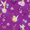 Creative Cuts Cotton 44" wide, 2 yard cut fabric - Tinker Bell, Purple