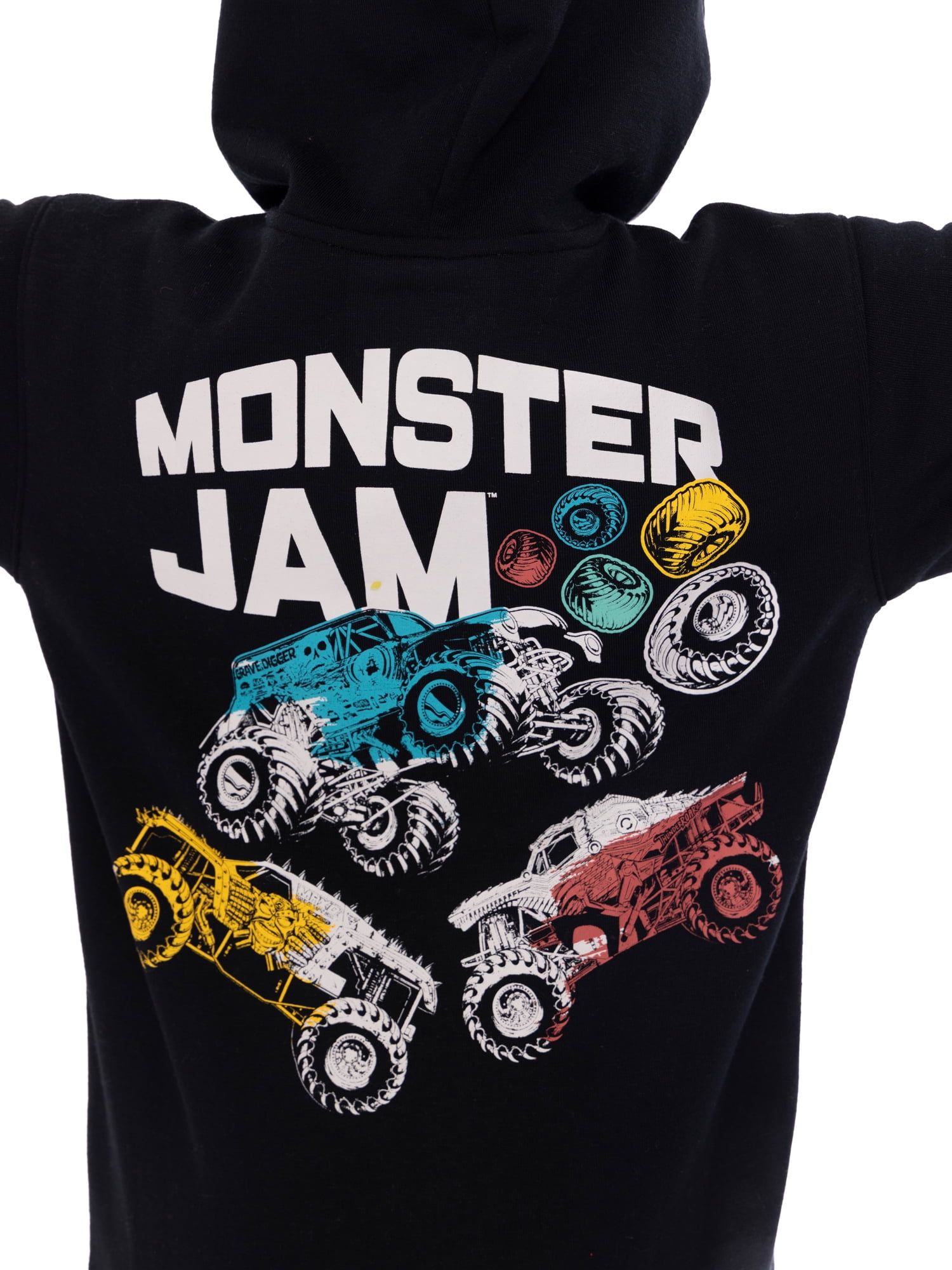 Monster Jam Boy's Graphic Hoodie with Matching Jogger Pant, 2 Piece Set, Sizes 4-16