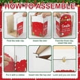 thumbnail image 3 of Wooden Santa Christmas Mailbox Decorative Holiday Postbox For Home Garden, 3 of 9