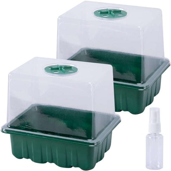 EBaokuup 2 Pack Mushroom Grow Kit, 6.5 x 5 x 6.5 Inch Fruiting Chamber Box