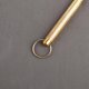thumbnail image 3 of Gold Brass Snuff Spoon Sniffer Hoover Metal Pipe Shovel Key Chain Pocket Size, 3 of 3