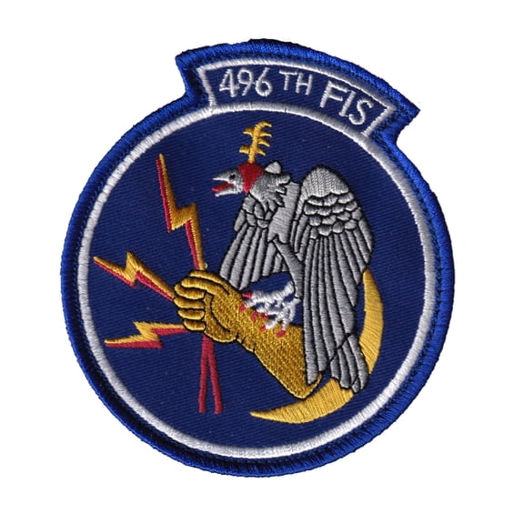 496th Fighter Interceptor Squadron Patch – Sew On, 4"