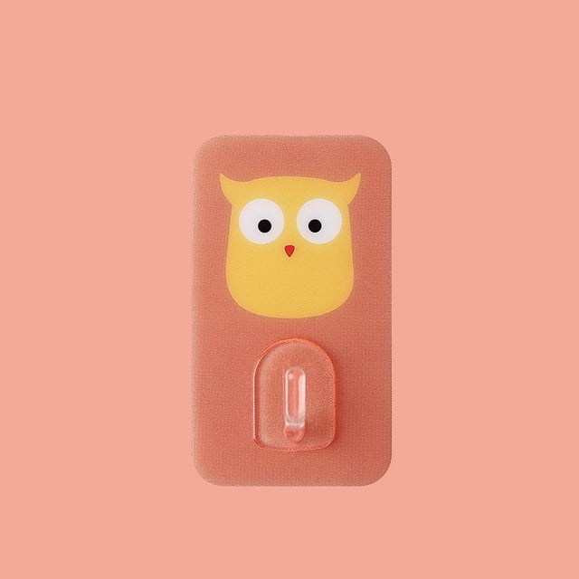 Trou Crochet de Porte Libre Crochets Réutilisables Transparents Crochet Mural Suspendu Crochet Mural Multifonctionnel Crochet Mural Fort Mignon Mignon Crochet de Dessin Animé Cuisine Multi But Punch Gratuit