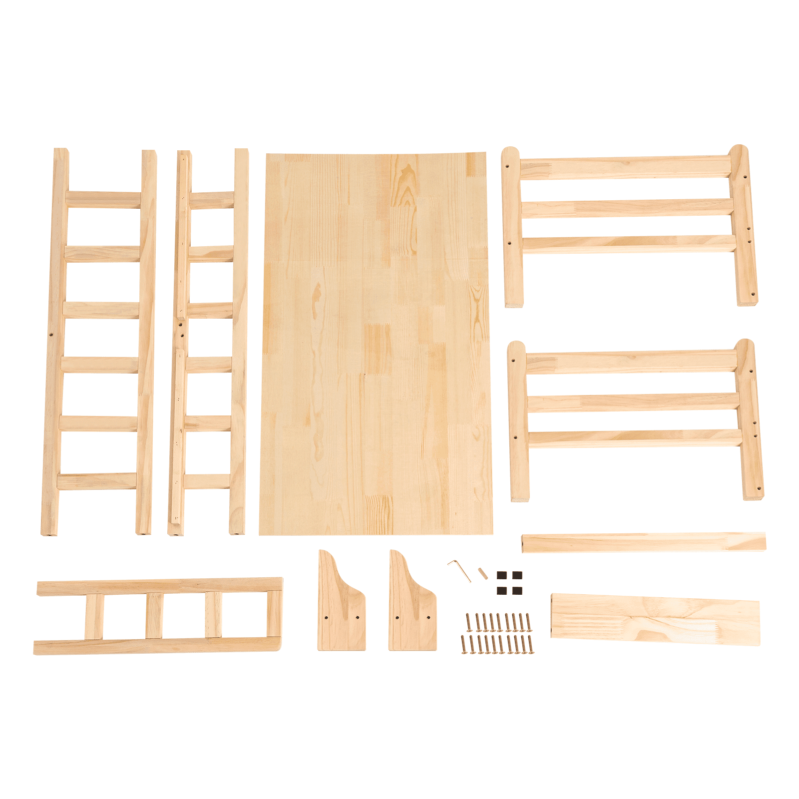 TFCFL Solid Wood Pet Bed Elevated Fence Pet Bed Furniture Round Corners Dog Cat Sleeping Bed 66 lbs