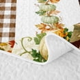 thumbnail image 5 of Erosebridal Patchwork Floral Twin Quilt Set 2 Pieces,Fall Harvest Twin Coverlet Set,Plaid,1 Bedspread and 1 Pillowcase, 5 of 7