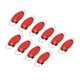 thumbnail image 4 of 10 piezas 18 LED luz de posición lateral 12-24 V IP67 impermeable 1200 LM lámpara de señal de giro de remolque para camiones yates rojo Jadeshay  A, 4 of 8