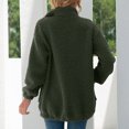 thumbnail image 5 of Fesfesfes Coat for Women Fall And Winter Casual Temperament Solid Color Pocket Zip Plush Coat Top On Sale, 5 of 6