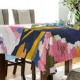 thumbnail image 5 of Yayeee Tablecloths 60" x 90" Rectangle Wrinkle Resistant Party Table Cover, Abstract Mountain, 5 of 8