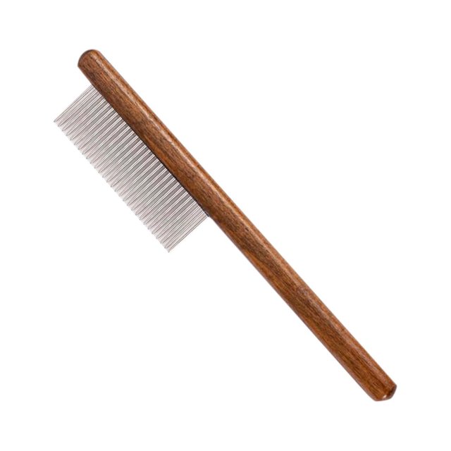 Bathing Brushesdog And Cat Comb The Pet Comb Comes With A Walnut Wood Handle + Durable Stainless Steel Material For Use On Small Animalsbb