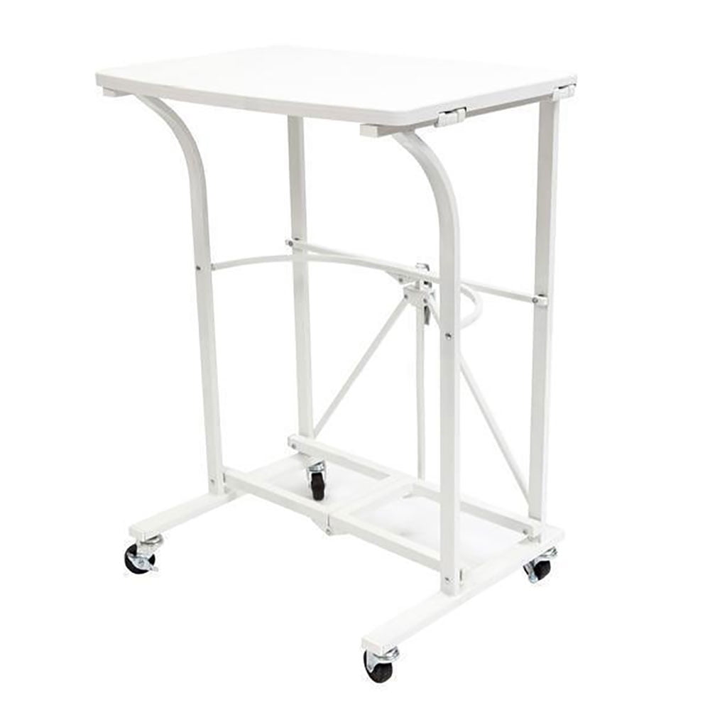 Origami Group Rdp 01 White Steel Frame 4 Locking Wheel Foldable Origami Group Rdp 01 White Steel Frame 4 Locking Wheel Foldable Trolley Table Com