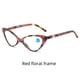 thumbnail image 3 of Gafas de lectura con marco de espejo claro y tendencia de moda con estampado anti-azul para mujer, 3 of 3