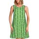thumbnail image 1 of Balery Cactus Vestidos de verano para mujer con estampado: vestido holgado sin mangas, vestido playero informal y cómodo para días calurosos., 1 of 7