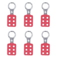 thumbnail image 2 of Isolation Cadenas Hasp, 6 Trous Position Verrouillage Hasout Hasps 6PCS pour Chantier de Construction, 2 of 7