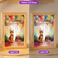 thumbnail image 2 of Happy Birthday to Abyssinian Kitten Party Balloons Cake Acrylic Plaque with Wood Photo Frame Box Cat Lover Kitten Owner Gifts Light Box - 00027, 2 of 5