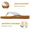 thumbnail image 6 of Women's Yoga Mat Flip Flops - Comfortable Arch Support Summer Beach Walking Thong Sandals with Soft Cushioning, Easy Slip-On Slippers, 6 of 9