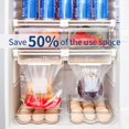 thumbnail image 2 of 10 Pieces Fridge Organizer Zippered Bags and Fridge Organizer, Freezer Shelf, Fridge Hanging Organizer, 2 of 5