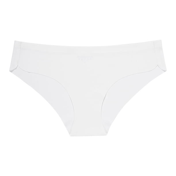 Braguitas sin costuras con cintura elástica sexy para mujer: braguitas tipo bikini con cintura elástica, poliéster-spandex suave, cómodas para el uso diario.