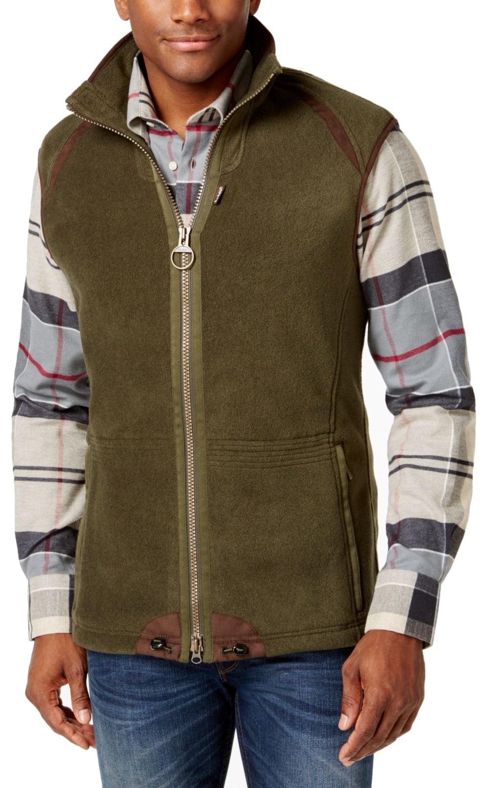 barbour fleece vest