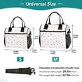 thumbnail image 2 of Iauyy Insulated Thermal Lunch Tote Bag for Women - S/M Sizes Portable Picnic Work Bag ,Bows and Cherry Blossoms, 2 of 6