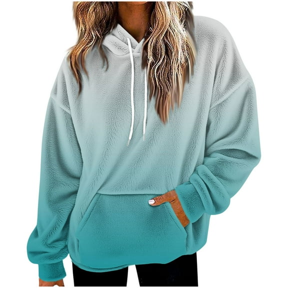 jtjvou Womens Neon Print Oversized Sweatshirt Drawstring Pullover Sweatshirt Trendy Sweater Tops Fall Fashion Clothes 2025 Green L