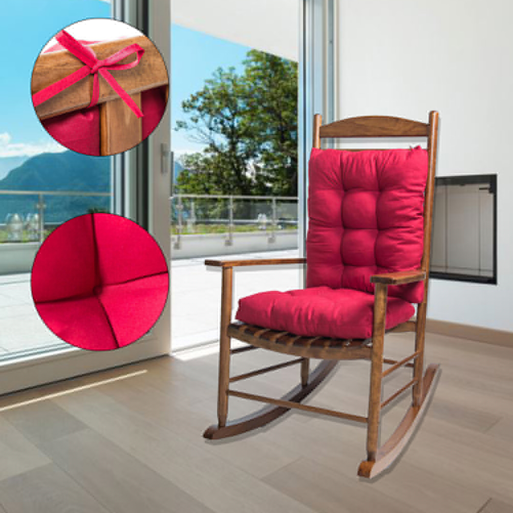 thumbnail image 3 of Cojín Para Silla Mecedora, Cojín Grueso Para Asiento Para Banco De Jardín, Cojín Reclinable, Cojín Para Silla Cepillado Con Sofá, Ventana Salediza, Fibra De Poliéster, 3 of 8