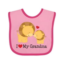 Inktastic I Love My Grandma Boys or Girls Baby Bib
