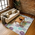 thumbnail image 7 of Addison Rugs Mayfield Premium Machine Washable Transitional Geometric Plum Rectangle Rug, 8' x 10', 7 of 7