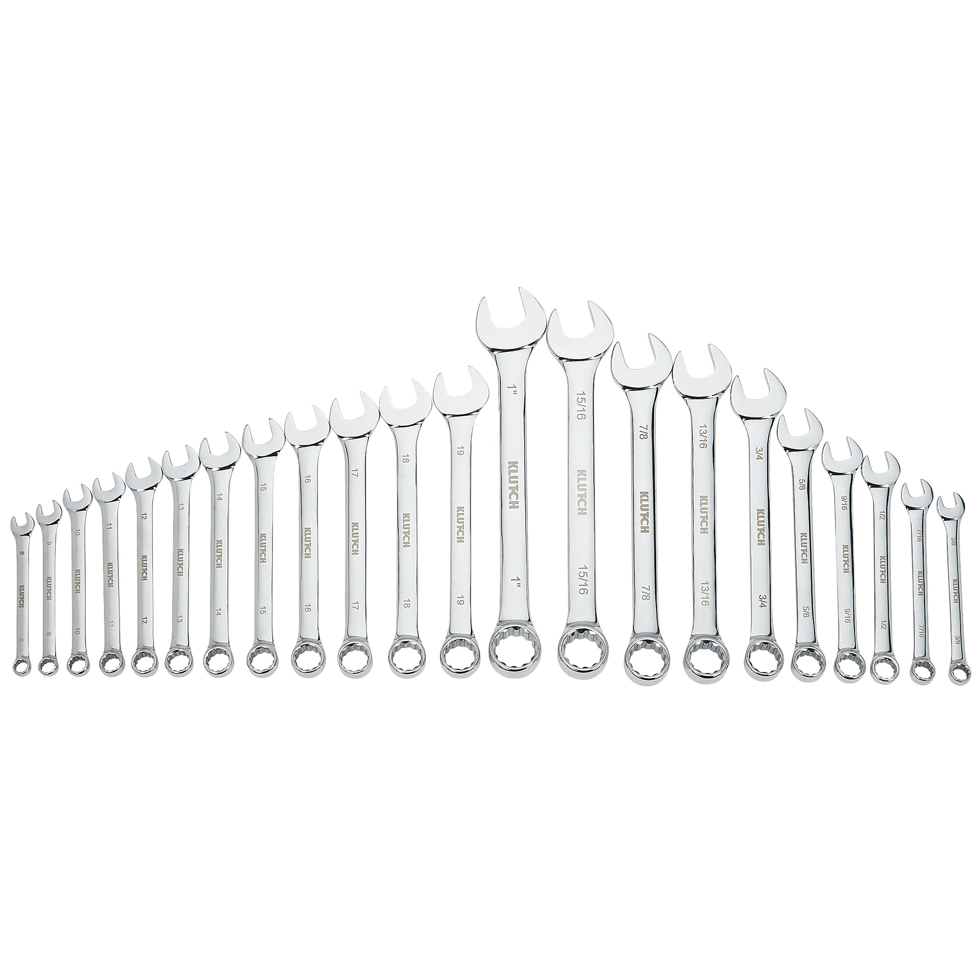 Klutch 22-Pc. SAE/Metric Cominbation Wrench Set, Model# 315169A