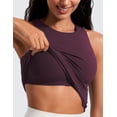 thumbnail image 6 of CRZ YOGA Butterluxe Workout Tank Tops for Women Racerback Padded Yoga Athletic Shirt with Built in Bra, 6 of 7