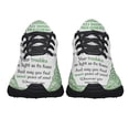 thumbnail image 5 of Irish Blessing St Patrick's Day Shamrock Shoes Sneakers Black Size 4, 5 of 7
