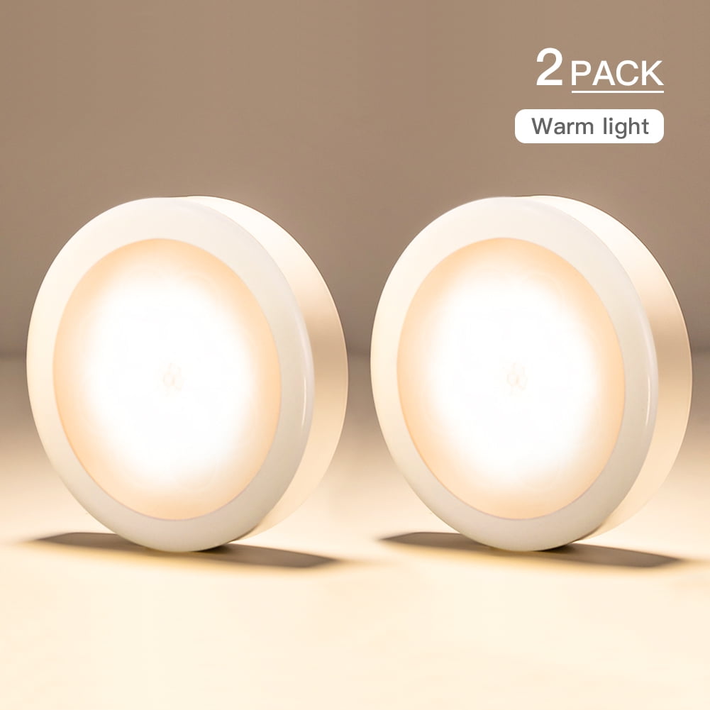 Kepooman Built-in Magnets Optional Sticky Pads Motion Sensor Lights for Stairs Steps Hallway, Set of 2, Warm Light Kepooman Built-in Magnets Optional Sticky Pads Motion Sensor Lights for Stairs Steps Hallway, Set of 2, Warm Light