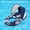 Dark Blue, variant on Inflatable Pool Floats with UPF50+ Canopy-Removable-120° Adjustable, Large Pool Beach Floating Raft Lounge with 2 Cup Holders, Swimming Inflatable Pool Floats for Beach, Lake, Party