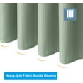 thumbnail image 6 of GourmetG Waffle Stall Shower Curtain, Sage Green Shower Curtain Fabric, Hotel Quality Bathroom Shower Curtains, Heavy Duty, 36 x 72 Inches, 6 of 13