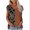 Brown, variant on Fesfesfes Blouses for Women Fashion Woman Print Round-Neck Short Sleeve T-Shirt Printing Loose Blouse Tops Tops 8(L)