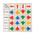thumbnail image 2 of TISHITA Wooden puzzle playing, Teaching Aids Coordination Direction Animals Playmat, 2 of 6